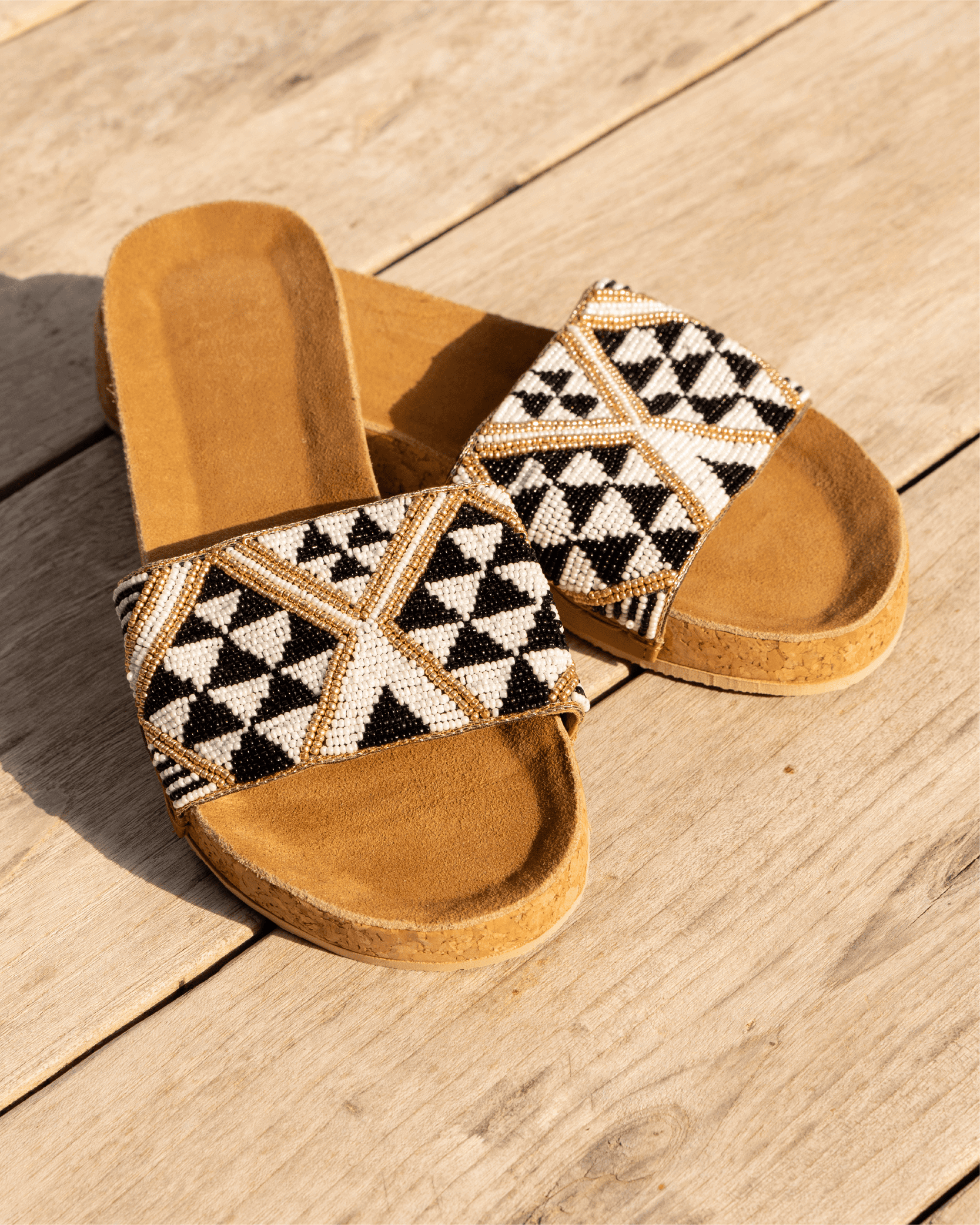 Sandálias de Missangas - Arroz