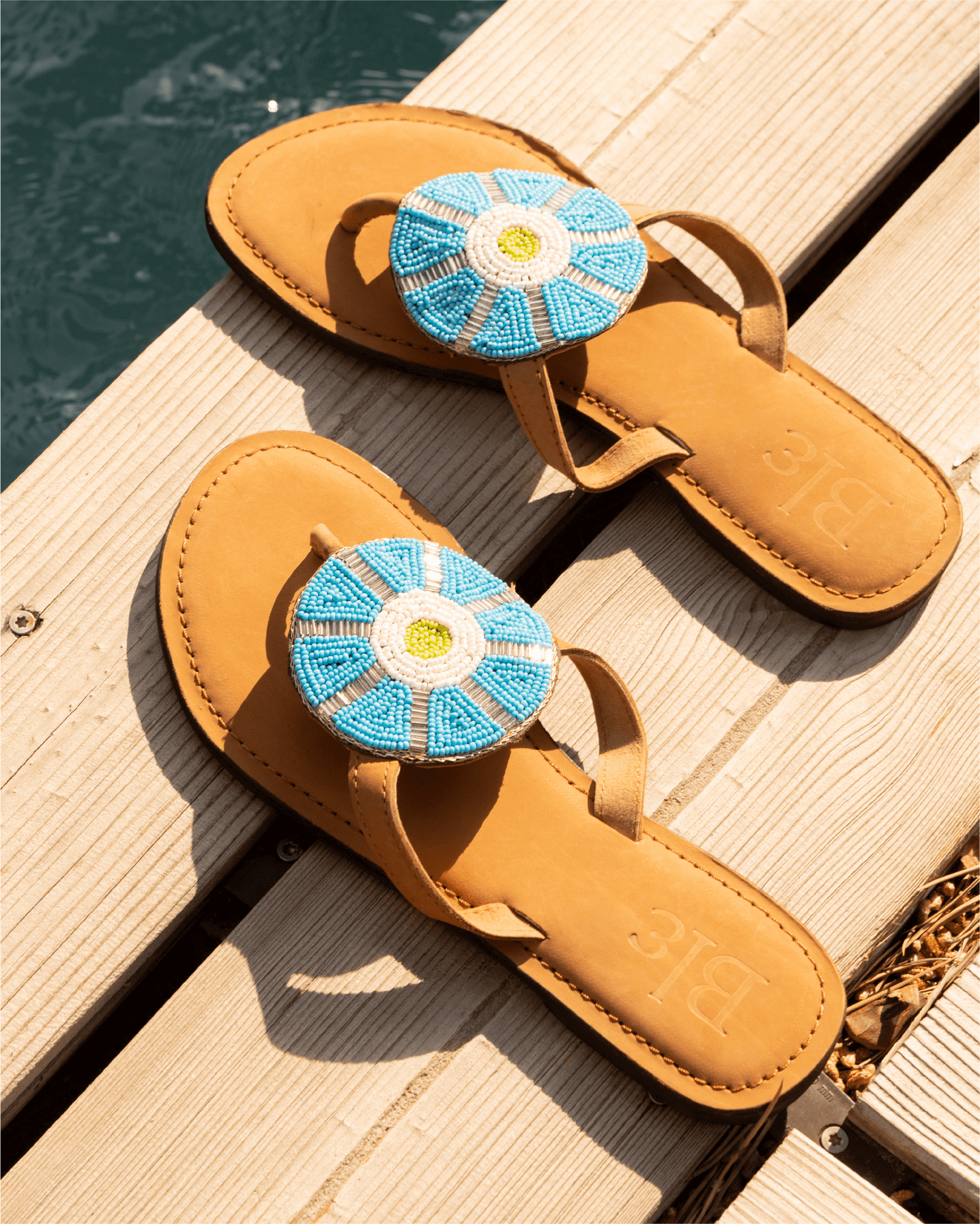 Sandálias de Missangas - Mar